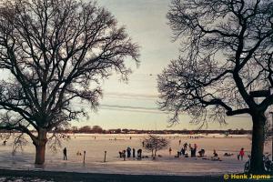 IJssel bij Hattem in de winter