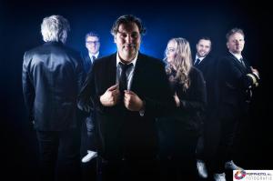 Fotoshoot voor bandfoto