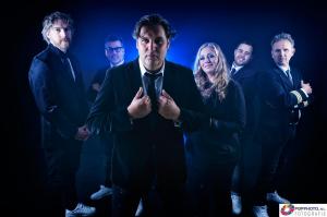 Fotoshoot voor bandfoto