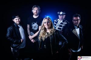 Fotoshoot voor bandfoto