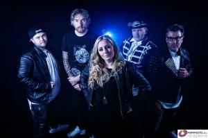 Fotoshoot voor bandfoto