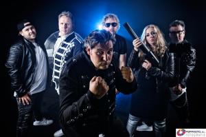 Fotoshoot voor bandfoto